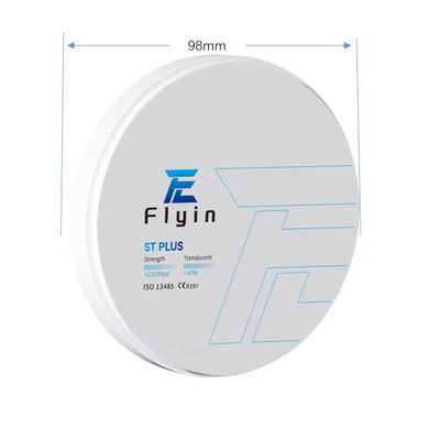 Bloques de disco de zirconio ST Plus para laboratorio Disco de alumina para maquinaria de zirconio Cad Cam 5 años MFDS de clase II