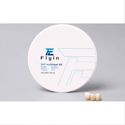 Pre Sombra Bloque Dental de Zirconia Laboratorio Dental SHT Disco de cerámica de zirconia de múltiples capas