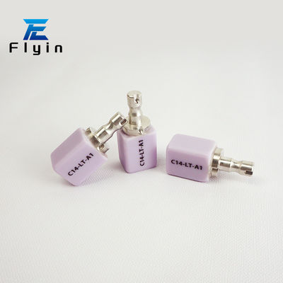 Flyin C14 HT/LT Litio Disilicato Cerámico 14mm Opciones de tamaño Perfecto para incrustaciones en laboratorios y clínicas dentales